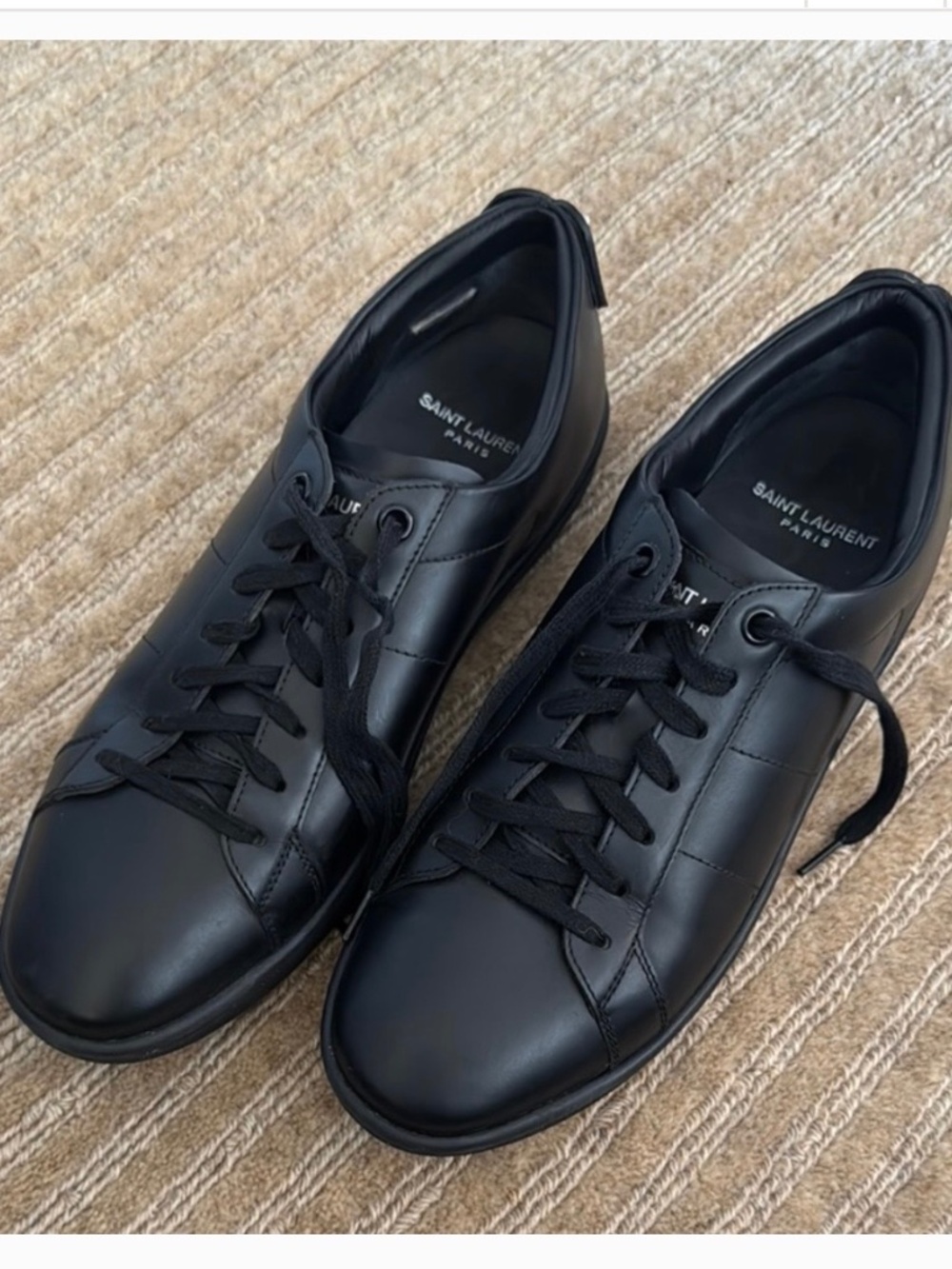 Like New Saint Laurent Black Sneakers EU38